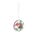9.25"D Mosaic Cardinal Circle Bird Feeder
