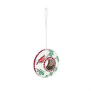 9.25"D Mosaic Cardinal Circle Bird Feeder