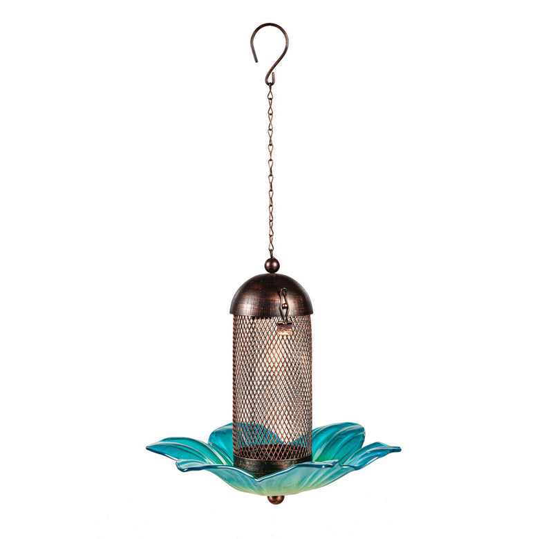 Flower Power Bird Feeder, Blue