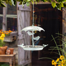 What She Shed Bird Feeder, Metal Hanging Umbrella