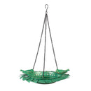 Metal Hanging Circle Bird Feeder With Leaves