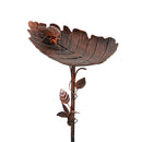 Metal Bronze & Verdigris Staked Bird Feeder