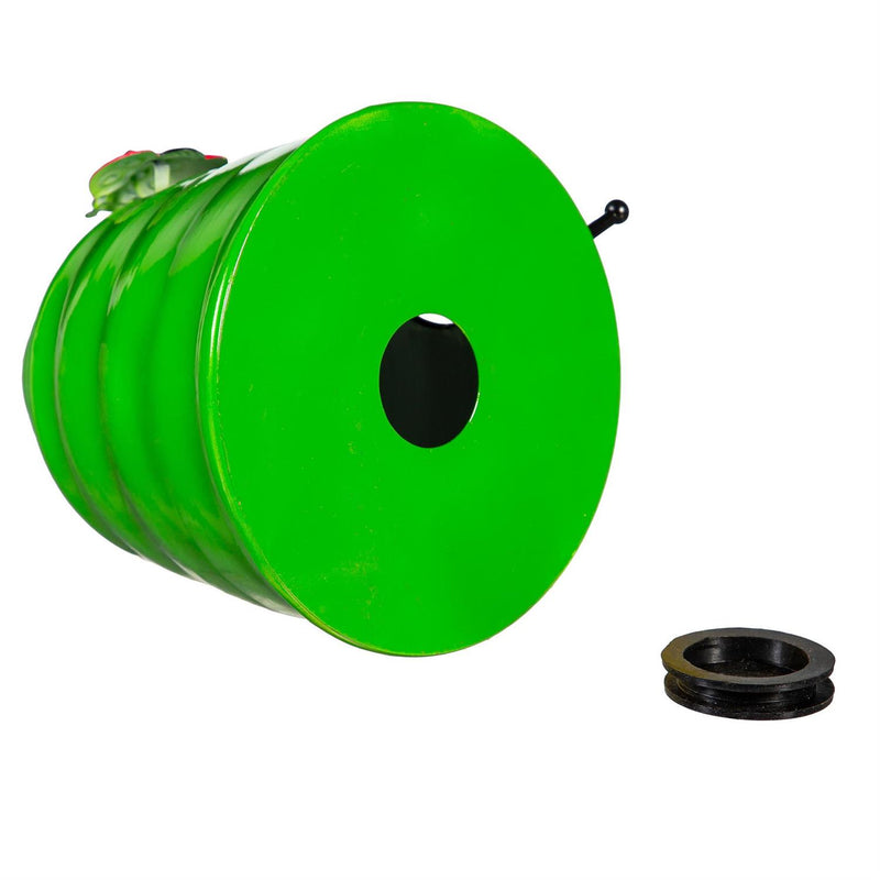 Metal Decorative Bird House, Colorful Bee House Statuary, 11"H