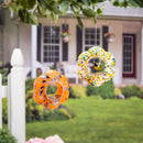 What She Shed Bird Feeder, Art Glass Hanging Petal Shaped