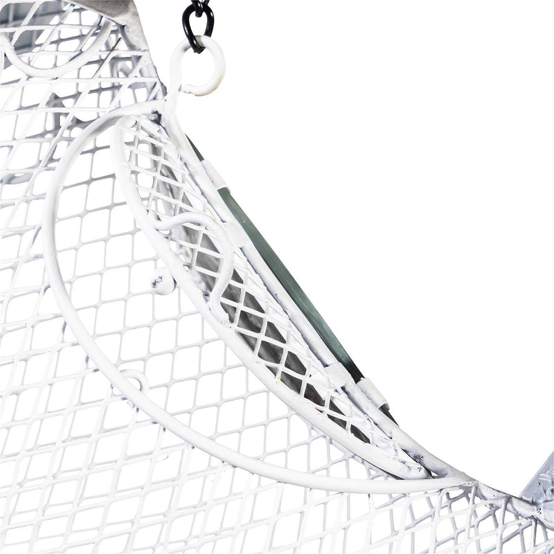 Woodland Storybook Bird Feeder, Metal Hanging Bird Feeder, Snow Bird, 13"H