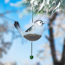 Woodland Storybook Bird Feeder, Metal Hanging Bird Feeder, Snow Bird, 13"H