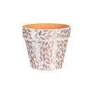 Mosaic Iridescent Coastal Cachepot, Nested Set of 2, Asst of 2