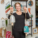 Coastal Mosaic Glass Bell Chime, Asst of 2