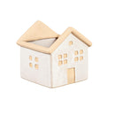 White Ceramic House Planter