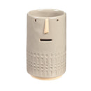 Grey Ceramic Face Planter, Set of 2