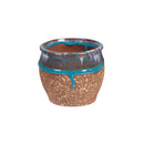 Ceramic Drip Glazed Planter in CDU