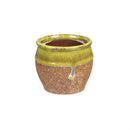 Ceramic Drip Glazed Planter in CDU
