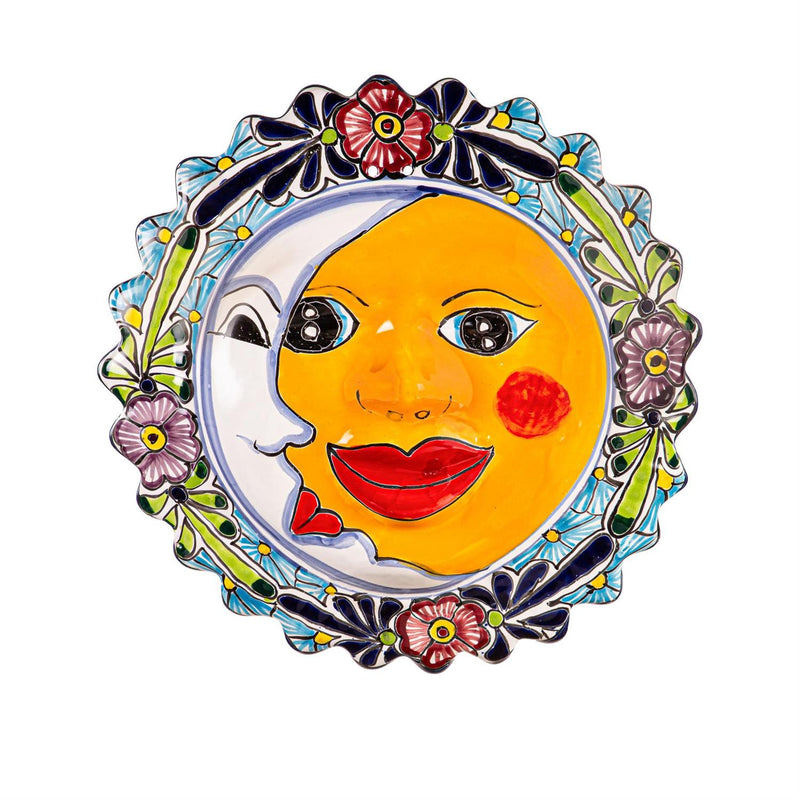 Terracotta Sun Face Wall Art