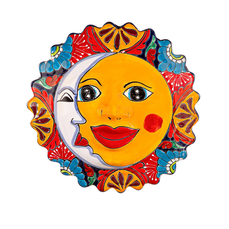 Terracotta Sun Face Wall Art