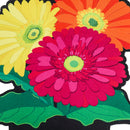 Gerbera Daisy Trio LED Window Decor,2ddw2251