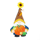 Fall Gnome with Pumpkin LED Window Décor