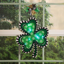 St. Patrick's Day Shamrock LED Window Decor,2ddw2464