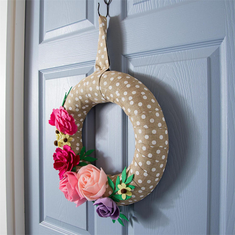 Wrapped Wreath Door D√©cor