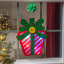 Christmas Present 3D LED with Diffusing Film Window Décor
