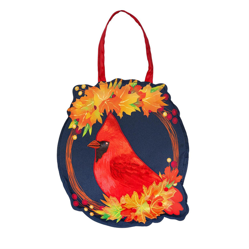 Fall Cardinal Wreath Door D√©cor