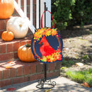 Fall Cardinal Wreath Door D√©cor
