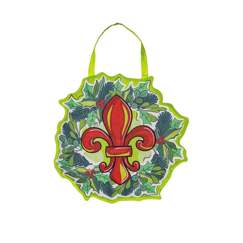 Holiday Fleur De Lis Door Decor