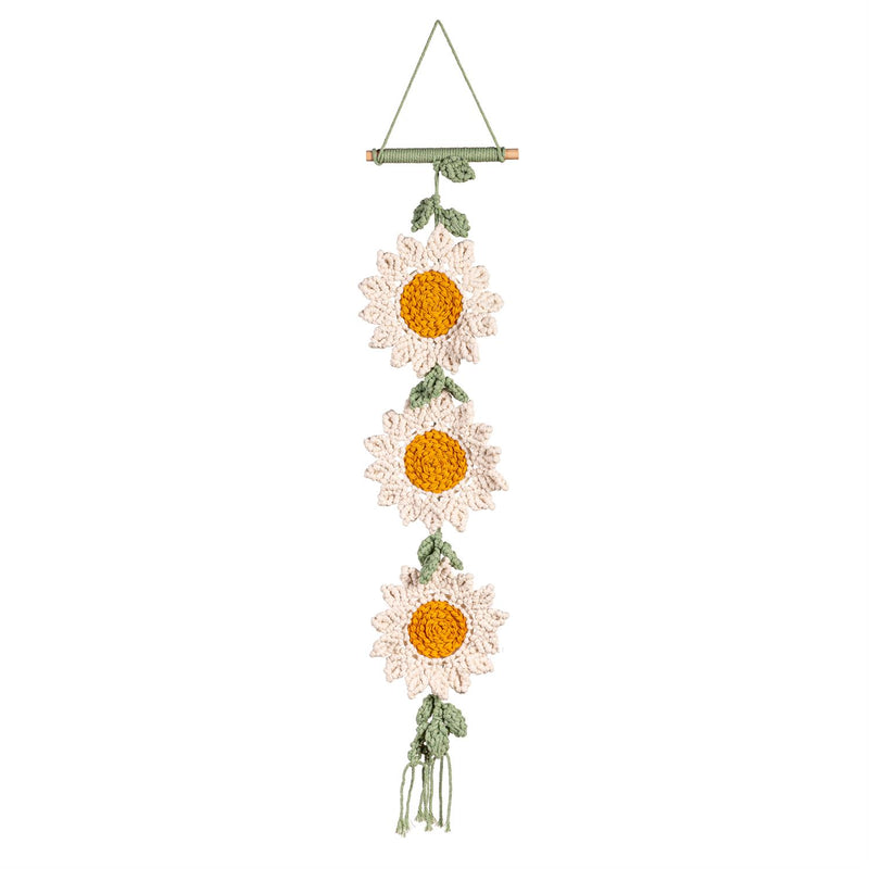 Daisy Macrame Hanging D√©cor