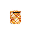 Fall Plaid Round Fabric Planters, Set of 3