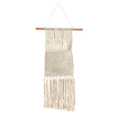 Macrame Wall Pocket Plant Cover, Natural