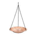Copper Plated Hammered Hanging Birdbath