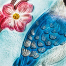 Handpainted Bird Bath, Blue Jay