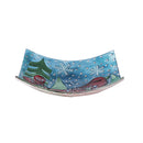 16.5" Hand Painted Cardinal Glass Bird Bath