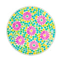 15" Mosaic Radiant Flower Bird Bath