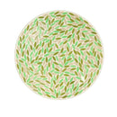15" Mosaic Green Leaves Bird Bath