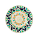 15" Colorful Mosaic Tile Bird Bath