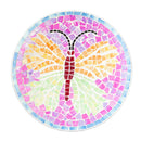 15" Colorful Mosaic Butterfly Bird Bath