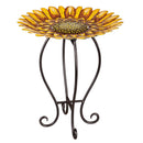 Metal Sunflower Bird Bath