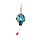 Cottage Garden Bird Feeder, Swirl Glass Hanging Mini Hummingbird Feeder, Asst of 4, CDU
