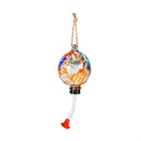 Cottage Garden Bird Feeder, Swirl Glass Hanging Mini Hummingbird Feeder, Asst of 4, CDU