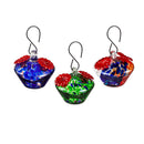 Cottage Garden Bird Feeder, Art Glass Hummingbird Feeder, 3 Asst, 12pc CDU