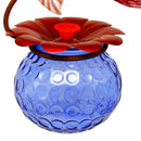 Art Glass Three Bulb Hummingbird Feeder