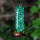 Pollinator Garden Bird Feeder, GID Glass Hummingbird Feeder, Green