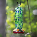 Pollinator Garden Bird Feeder, GID Glass Hummingbird Feeder, Green