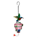 Pollinator Garden Bird Feeder, Glass Colorful Hummingbird Feeders With Flying Icons, Asst of 3, CDU