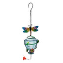 Pollinator Garden Bird Feeder, Glass Colorful Hummingbird Feeders With Flying Icons, Asst of 3, CDU