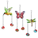 Metal Hanging Hummingbird & Butterfly Hummingbird Feeder