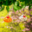 Art Glass Orb Hummingbird Feeders