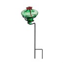 Art Glass Staked Hummingbird Feeders, 3 Asst.