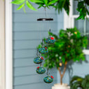 Blue Coastal Bird Feeder, Hanging Hummingbird Feeder, Bundle Of Orbs