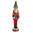 19.5" Nutcracker Garden Statuary with LED Lights